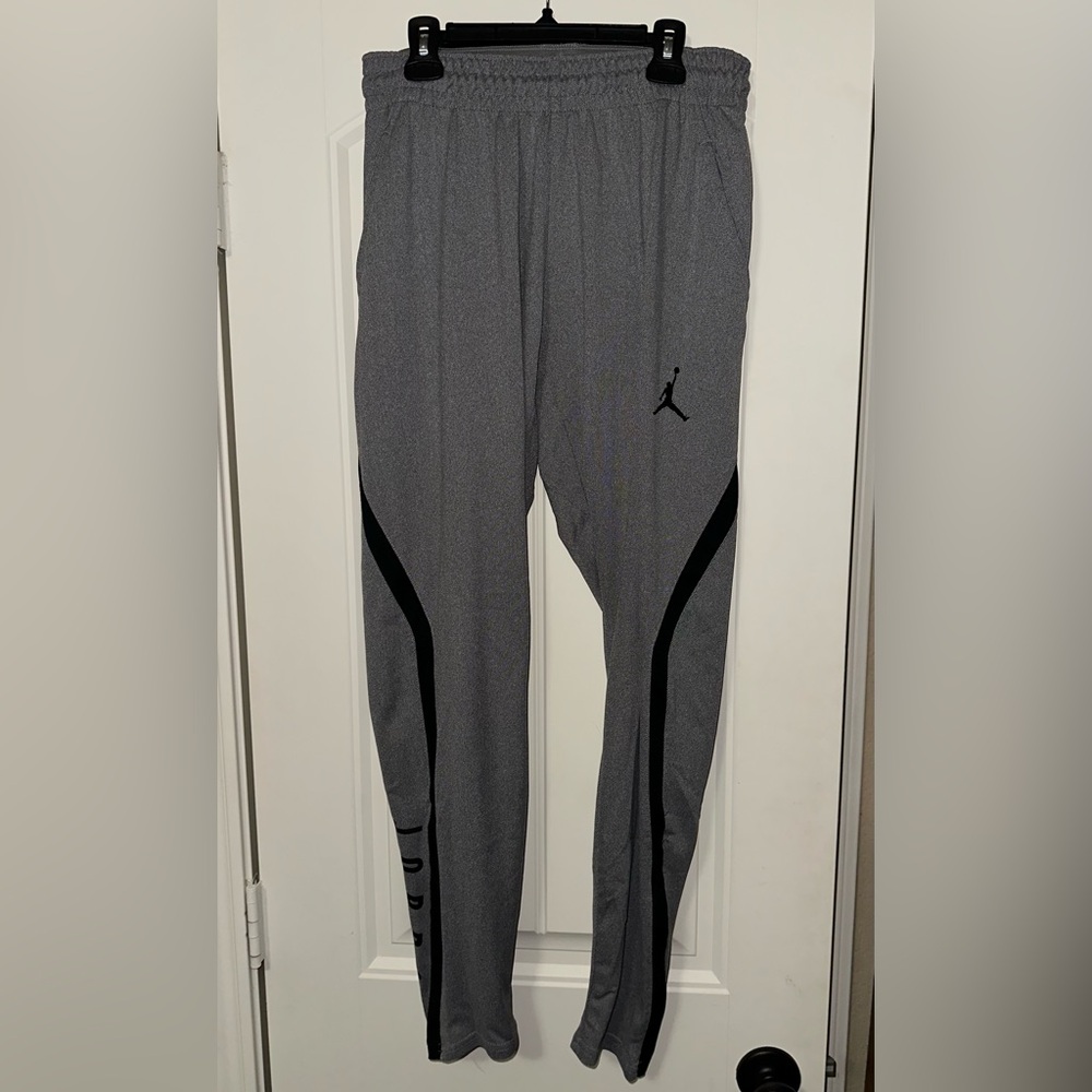Jordan Gray Activewear Dri-Fit Men’s Track Pants Size Medium